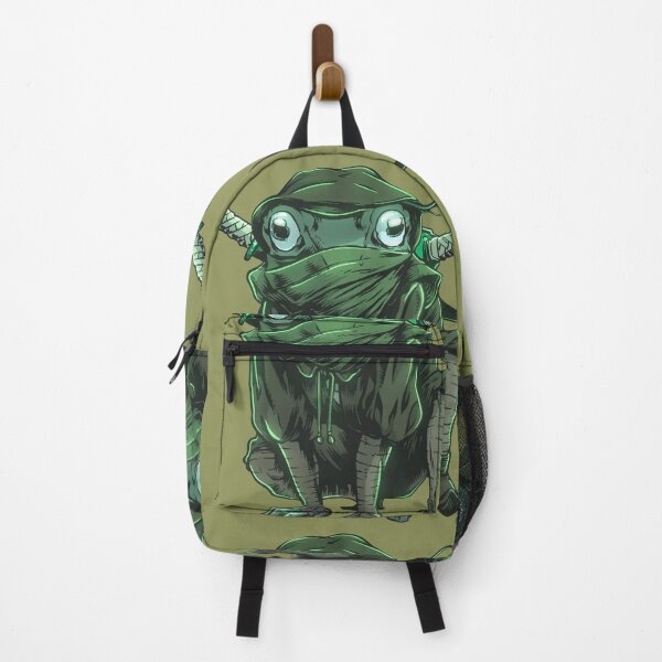 Item preview, Dangerous ninja fighter frog designed and sold by Purplecubeart.
