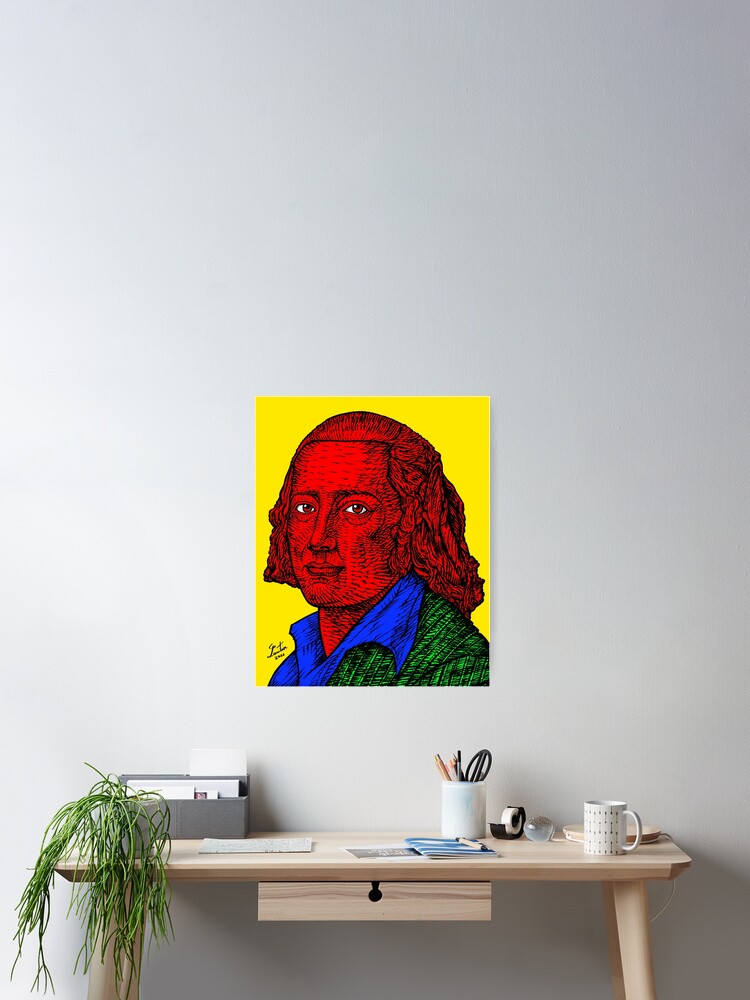 Imagen 2 de 3, Póster con la obra FRIEDRICH HOLDERLIN portrait .6, diseñada y vendida por lautir.