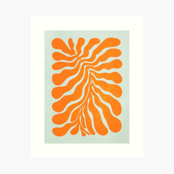 Frozen Sunrise Ferns: Matisse Edition Art Print