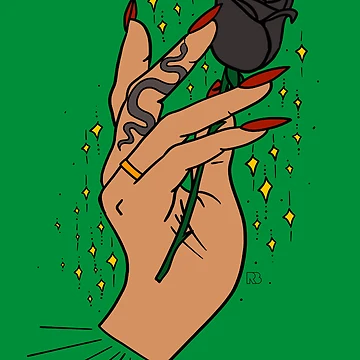 Artwork thumbnail, Hand With Rose by RooBooCo