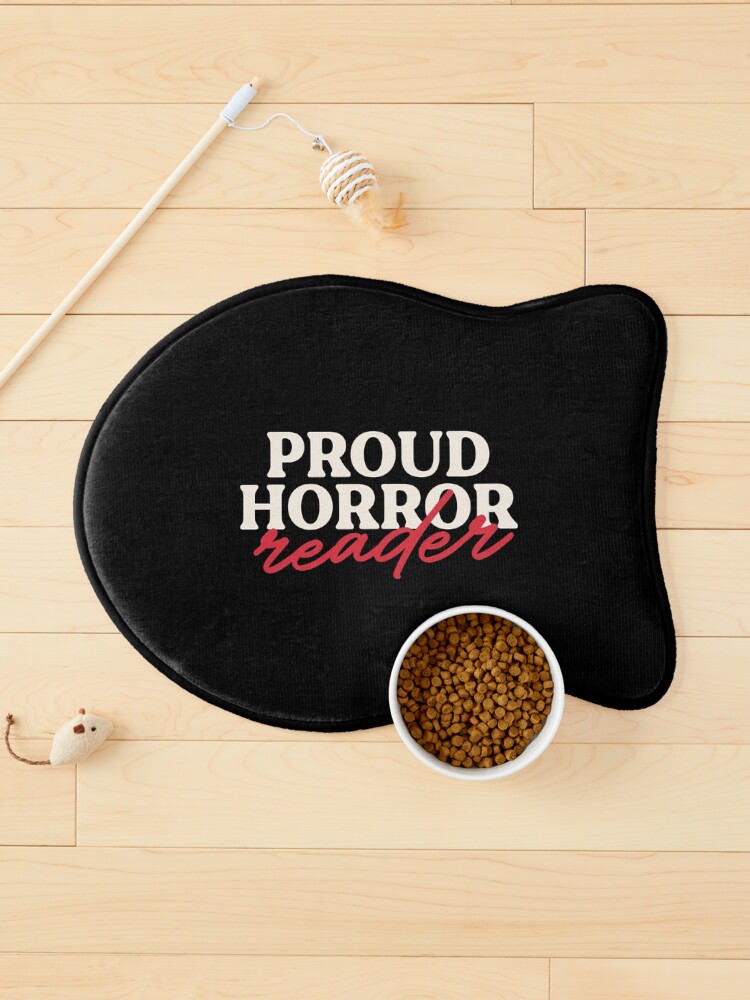 Thumbnail 1 of 5, Pet Mat, Proud Horror Reader designed and sold by hopealittle.