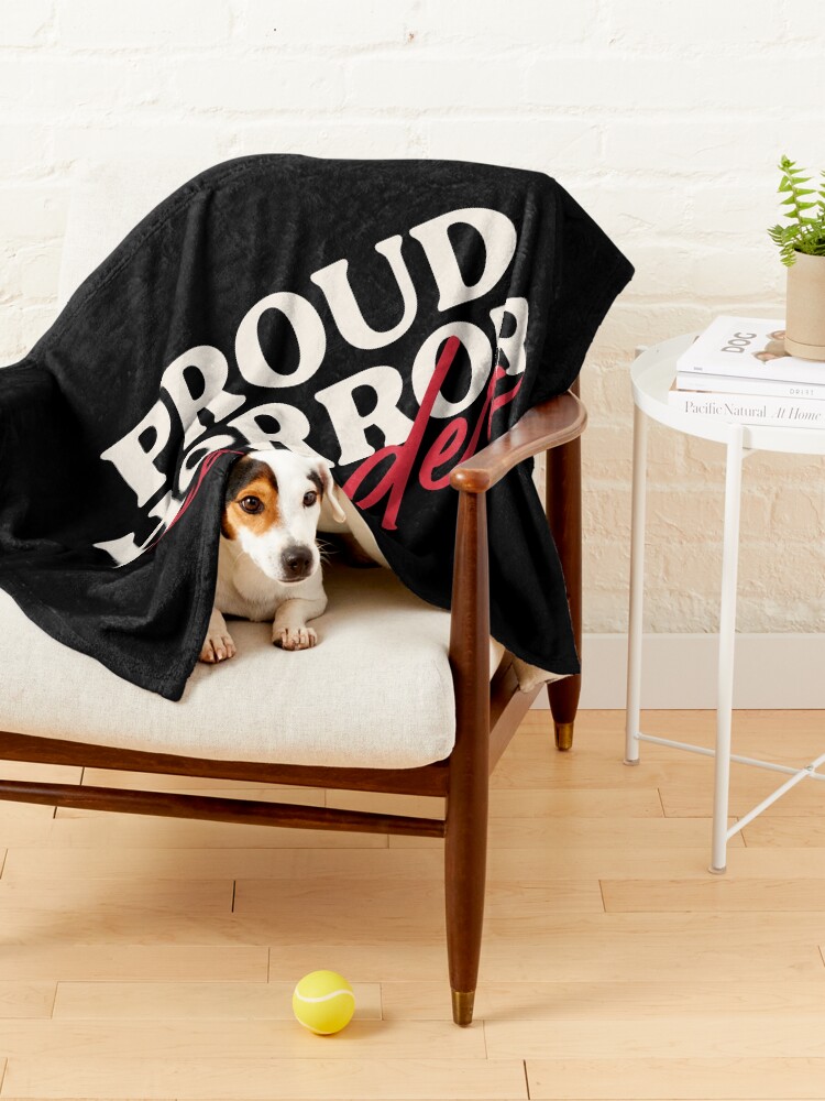 Thumbnail 4 of 6, Pet Blanket, Proud Horror Reader designed and sold by hopealittle.