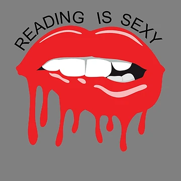 Imagen de la obra Reading Is Sexy Dripping Lips Bookworm Book Lover Gear de DynamicDesign