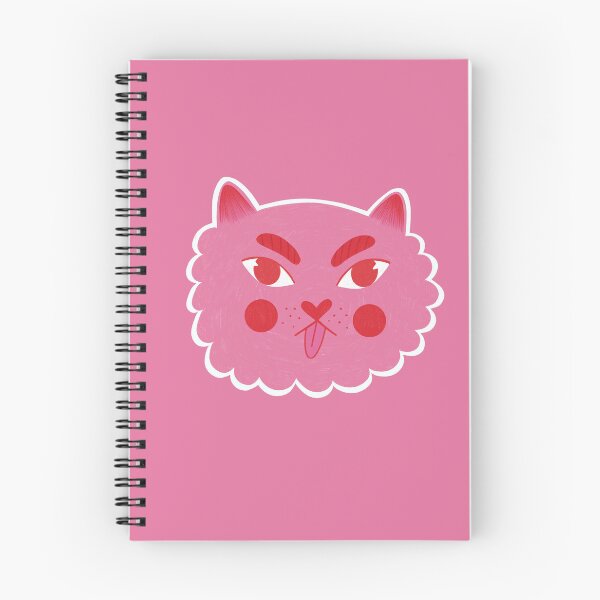 Item preview, Cute pink cat illustration designed and sold by WeirdyTales.