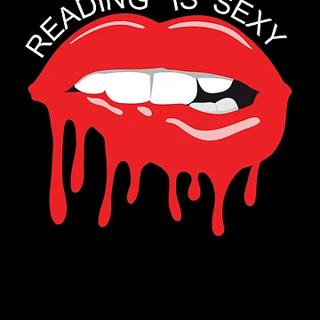Aperçu de l'œuvre Reading Is Sexy Dripping Lips Bookworm Book Lover Gear de DynamicDesign