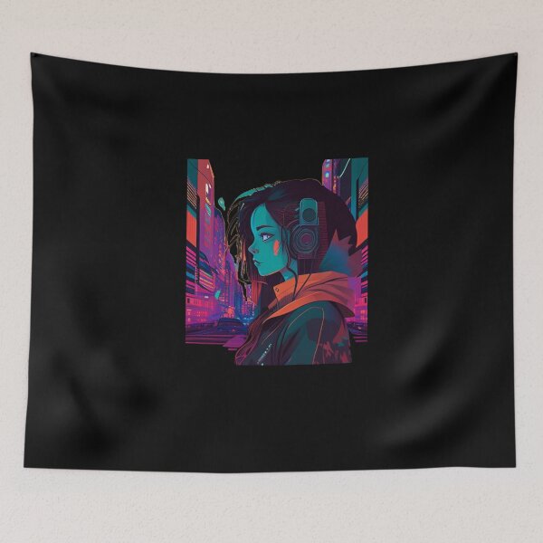 Item preview, Anime Girl - LOFI Chill Vibes designed and sold by triharder12.