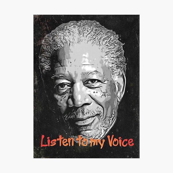 Morgan Freeman Speaks Photographic Print