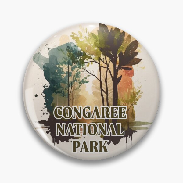 Item preview, Congaree National Park Boho Watercolor Circle designed and sold by PikoApparel.