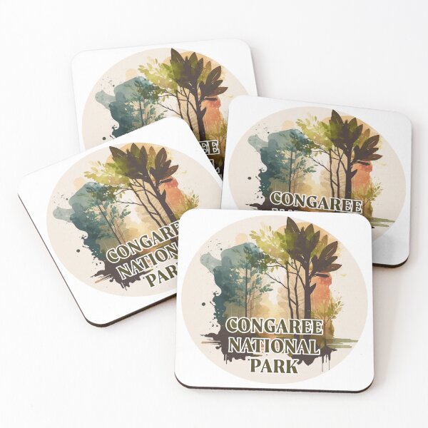Item preview, Congaree National Park Boho Watercolor Circle designed and sold by PikoApparel.
