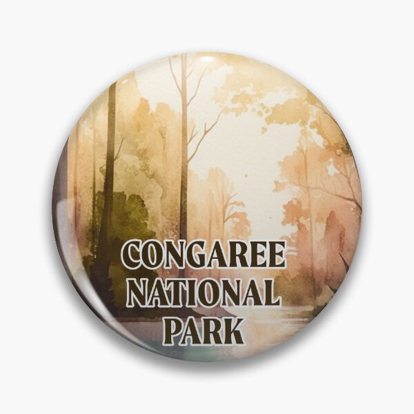 Item preview, Congaree National Park Boho Watercolor Circle designed and sold by PikoApparel.