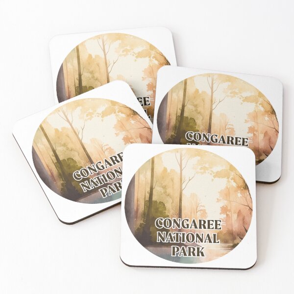 Item preview, Congaree National Park Boho Watercolor Circle designed and sold by PikoApparel.
