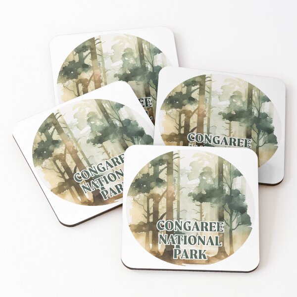Item preview, Congaree National Park Boho Watercolor Circle designed and sold by PikoApparel.