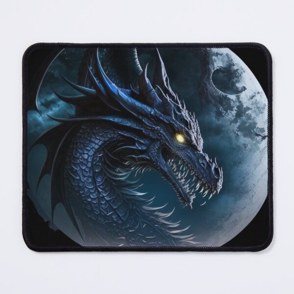 Item preview, Dark dragon in the moonlight designed and sold by HarriPaloma.