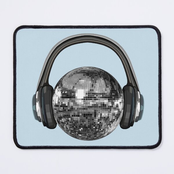 Item preview, Silver Disco Ball with Headphones designed and sold by Deborah Camp.