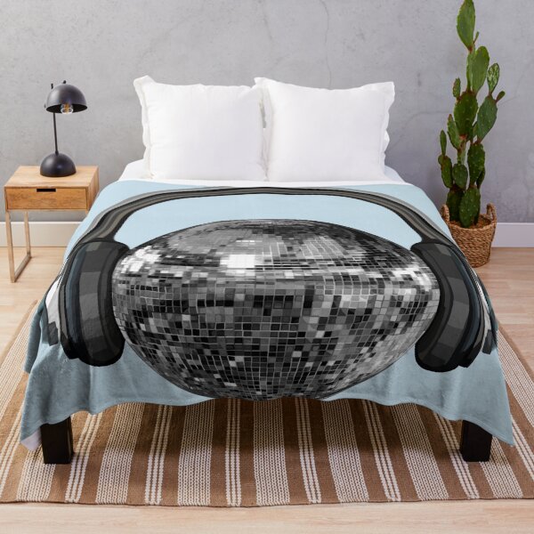 Item preview, Silver Disco Ball with Headphones designed and sold by Deborah Camp.