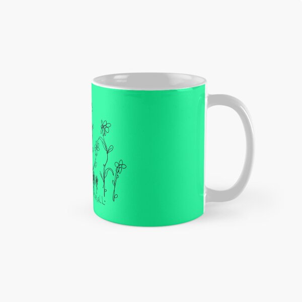 Item preview, MINIMALIST FLOWERS LINE DRAWING SEA FOAM GREEN  designed and sold by GIVENGRACE.ART.