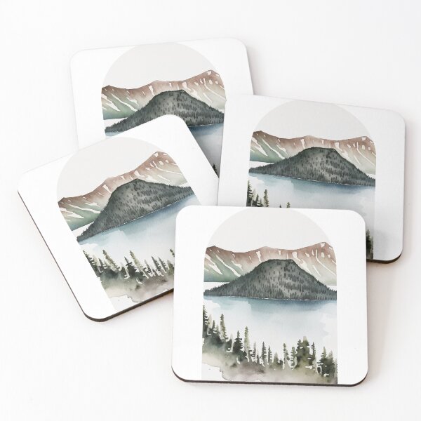 Item preview, Crater Lake National Park Boho Watercolor Arch designed and sold by PikoApparel.