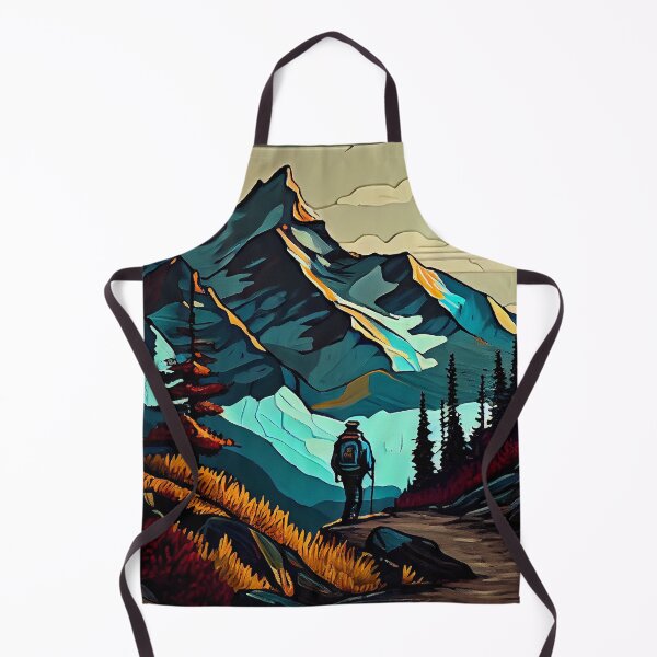 Item preview, Man walking on mountain trail designed and sold by egilsee.