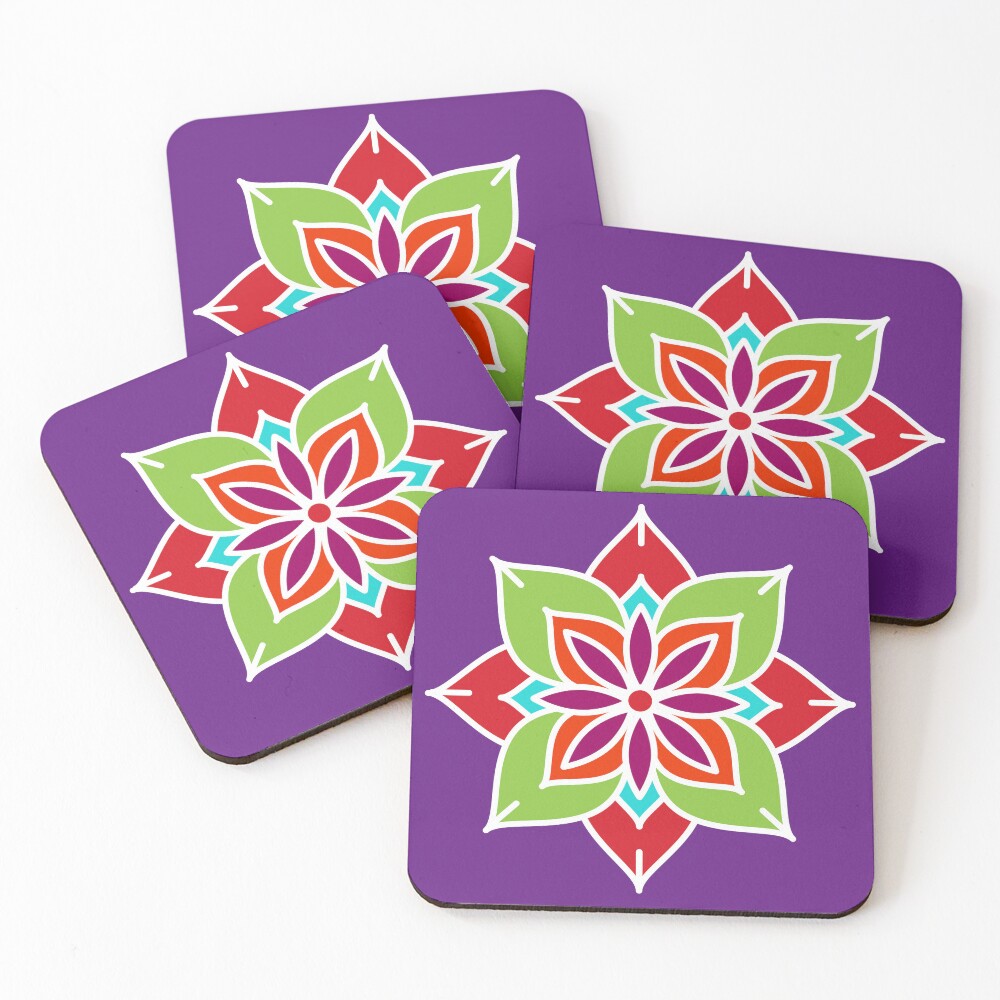 Aperçu de l'œuvre Dessous de verre (lot de 4) créée et vendue par elyomys.