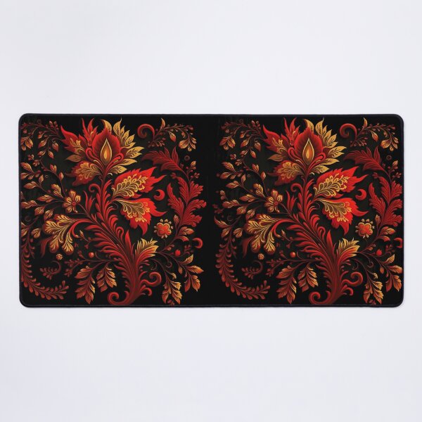Item preview, Floral pattern Khokhloma designed and sold by LaVilleNouvelle.