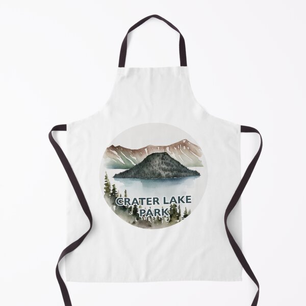 Item preview, Crater Lake National Park Boho Watercolor Circle designed and sold by PikoApparel.