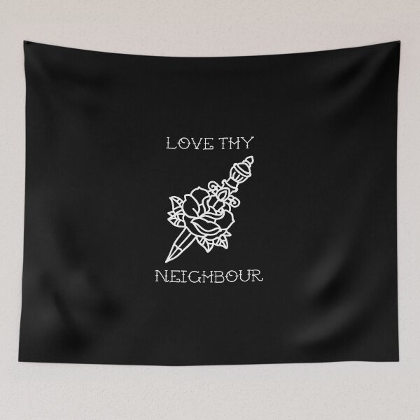 Item preview, Love Thy Neighbour Traditional Tattoo Dagger & Rose designed and sold by thecamphillips.