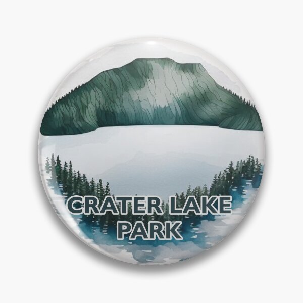 Item preview, Crater Lake National Park Boho Watercolor Circle designed and sold by PikoApparel.
