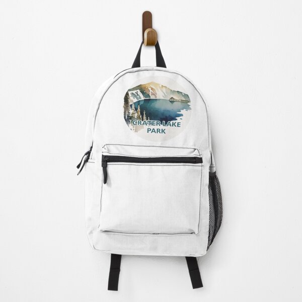 Item preview, Crater Lake National Park Boho Watercolor Circle designed and sold by PikoApparel.