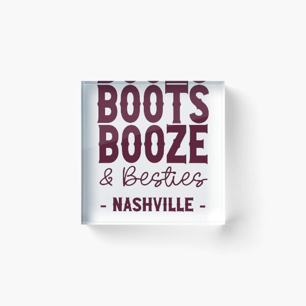 Item preview, Nashville Bachelorette Party Burgundy Boots Booze and Besties Country Western Design designed and sold by mysticblvd.