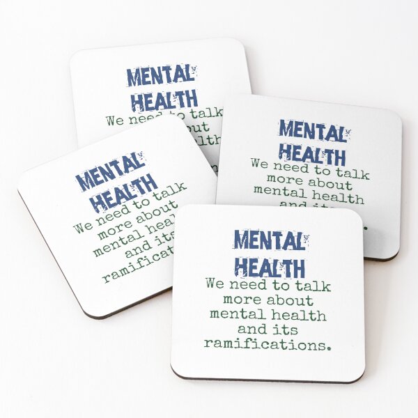 Item preview, We Need To Talk More About Mental Health - Mental Health Quote designed and sold by CrankyOldDude.