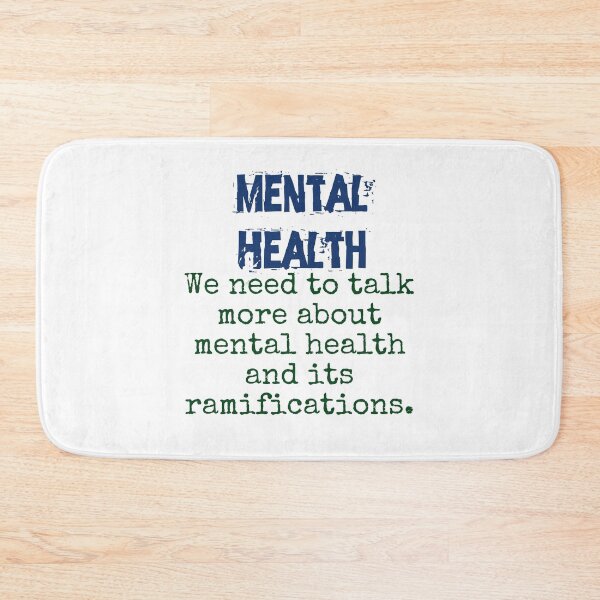 Item preview, We Need To Talk More About Mental Health - Mental Health Quote designed and sold by CrankyOldDude.
