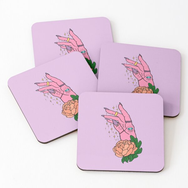 Item preview, Pink Hand With Peony designed and sold by RooBooCo.