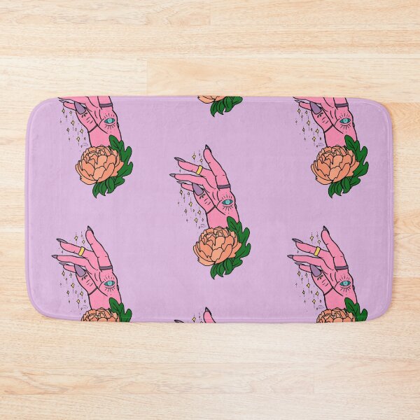 Item preview, Pink Hand With Peony designed and sold by RooBooCo.