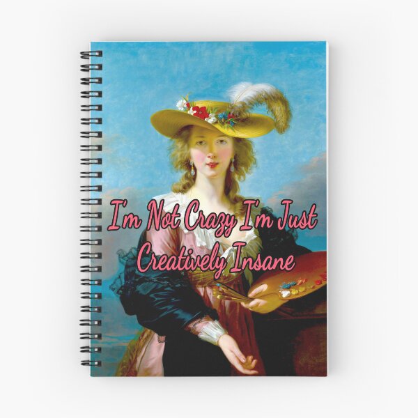 Item preview, I’m not Crazy I’m Just Creatively Insane, Self Portrait of Elisabeth Louise Vigee Le Brun designed and sold by KellysComColors.