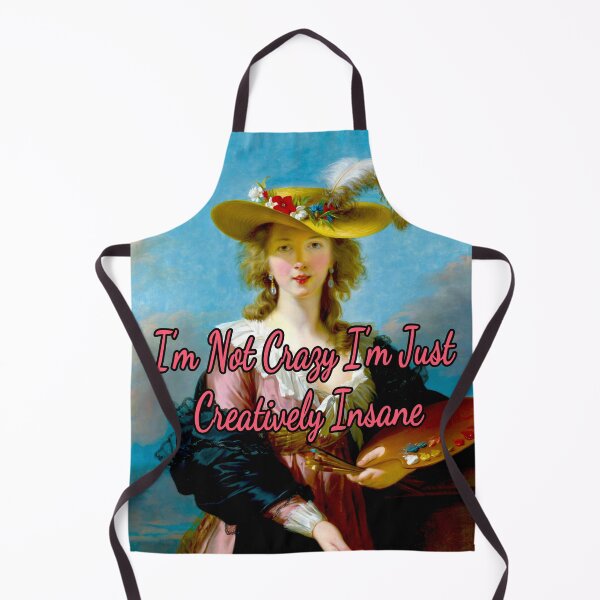 Item preview, I’m not Crazy I’m Just Creatively Insane, Self Portrait of Elisabeth Louise Vigee Le Brun designed and sold by KellysComColors.