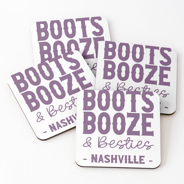 Item preview, Nashville Bachelorette Party Lavender Boots Booze and Besties Country Western Design designed and sold by mysticblvd.