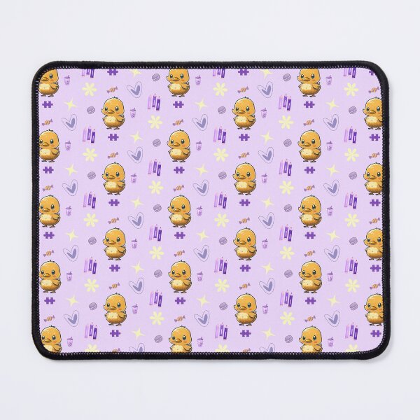 Item preview, Pattern of kawaii duck with purple elements designed and sold by DaniDandy.