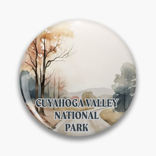 Artikelvorschau, Cuyahoga Valley Nationalpark Boho Aquarell Kreis entworfen und verkauft von PikoApparel.