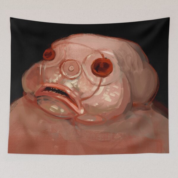 Item preview, Alien hybrid human fish creature concept art illustration designed and sold by christianmuller.