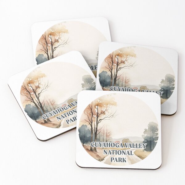 Item preview, Cuyahoga Valley National Park Boho Watercolor Circle designed and sold by PikoApparel.
