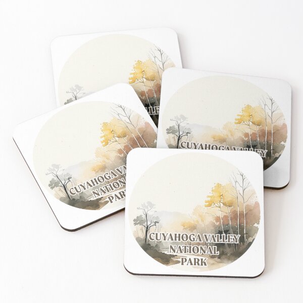 Item preview, Cuyahoga Valley National Park Boho Watercolor Circle designed and sold by PikoApparel.