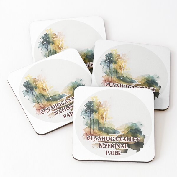 Item preview, Cuyahoga Valley National Park Boho Watercolor Circle designed and sold by PikoApparel.