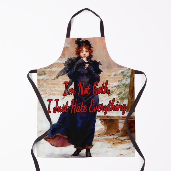 Item preview, I’m Not goth, I Just Hate Everything, Jeune Elegante En Hiver by Frederick Kaemmerer designed and sold by KellysComColors.
