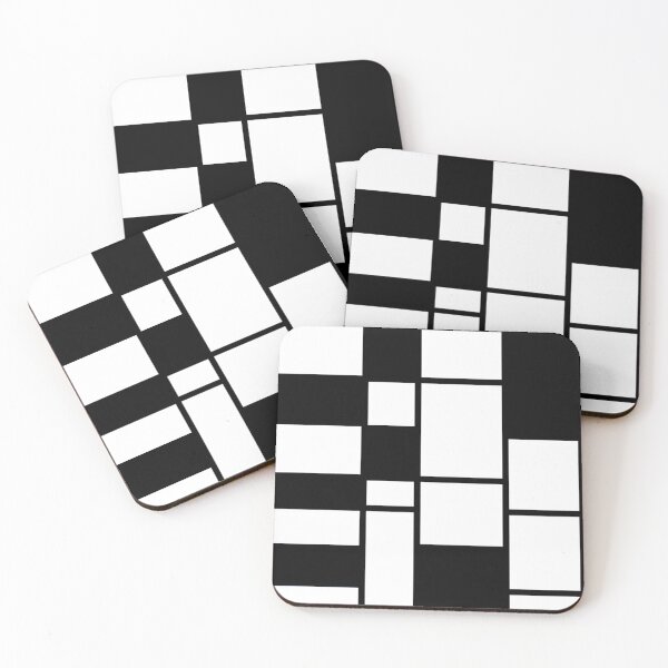 Item preview, Black and White minimal Mondrian designed and sold by zarifiqbal.