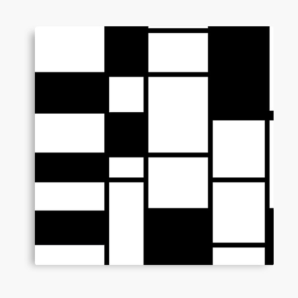 Item preview, Black and White minimal Mondrian designed and sold by zarifiqbal.