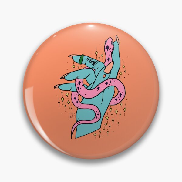 Item preview, Teal Hand With Snake designed and sold by RooBooCo.