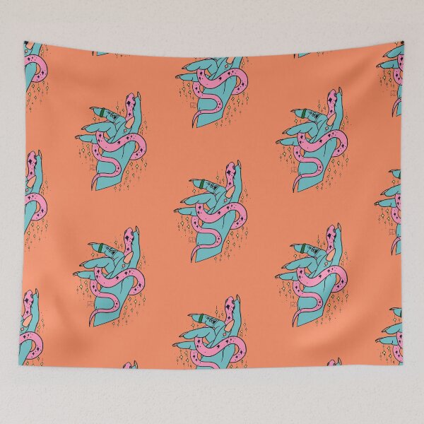Item preview, Teal Hand With Snake designed and sold by RooBooCo.