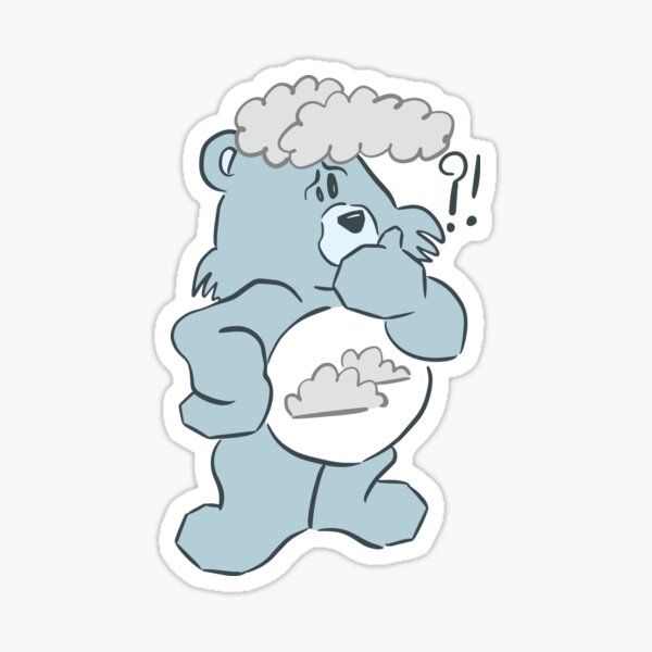 Item preview, Brain Fog Bear designed and sold by BedsideClub.