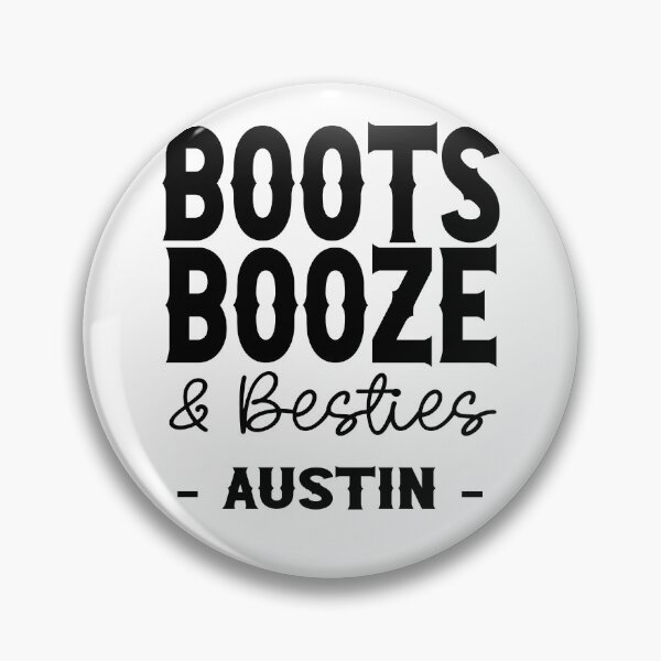 Item preview, Austin Bachelorette Party Black Boots Booze and Besties Country Western Design designed and sold by mysticblvd.