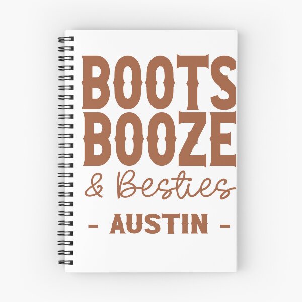 Item preview, Austin Bachelorette Party Burnt Orange Boots Booze and Besties Country Western Design designed and sold by mysticblvd.